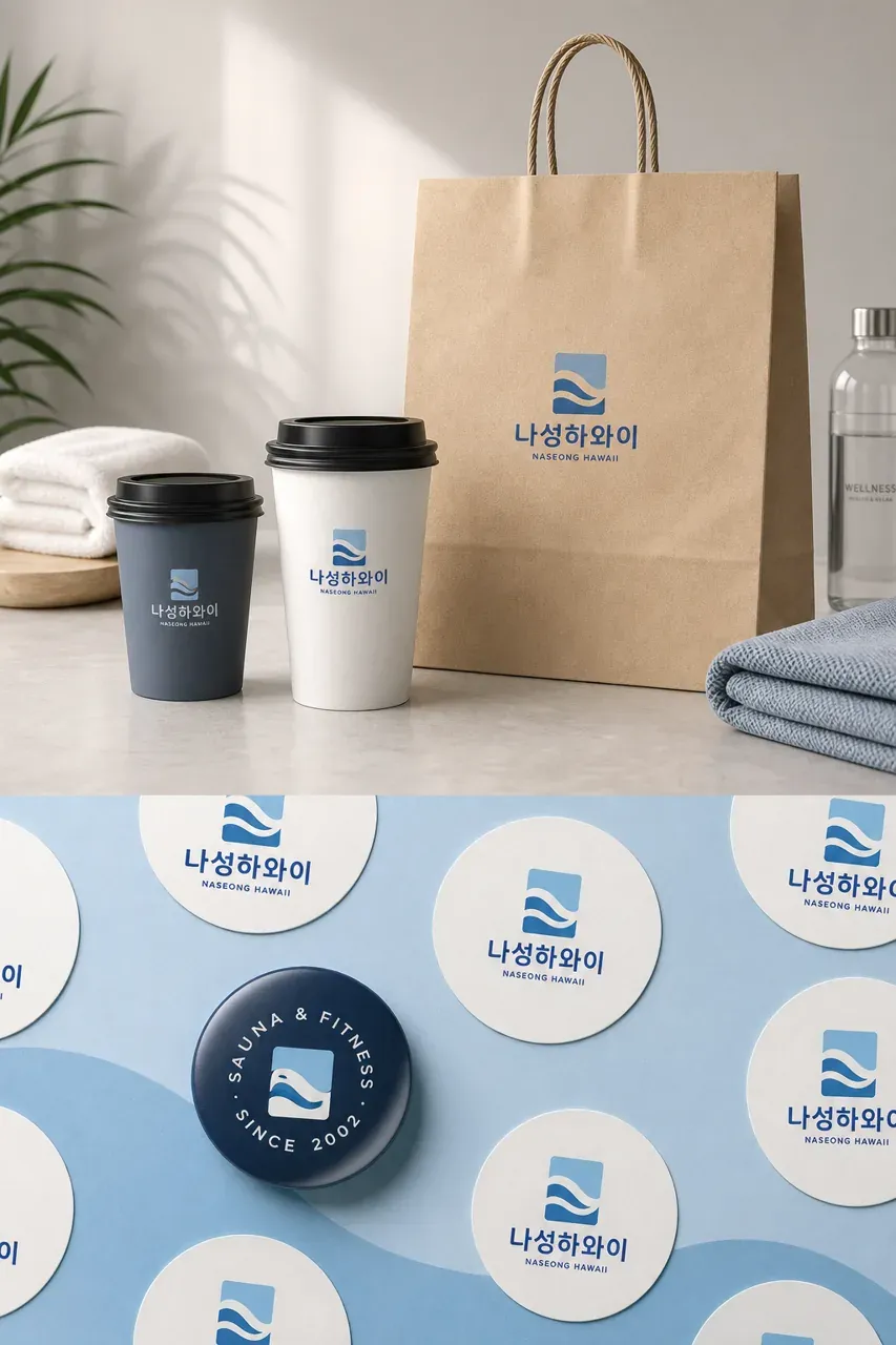 스포츠·피트니스 로고 디자인 — 파동 속 구조의 안정감 스포츠 브랜드 로고 브랜드 시스템