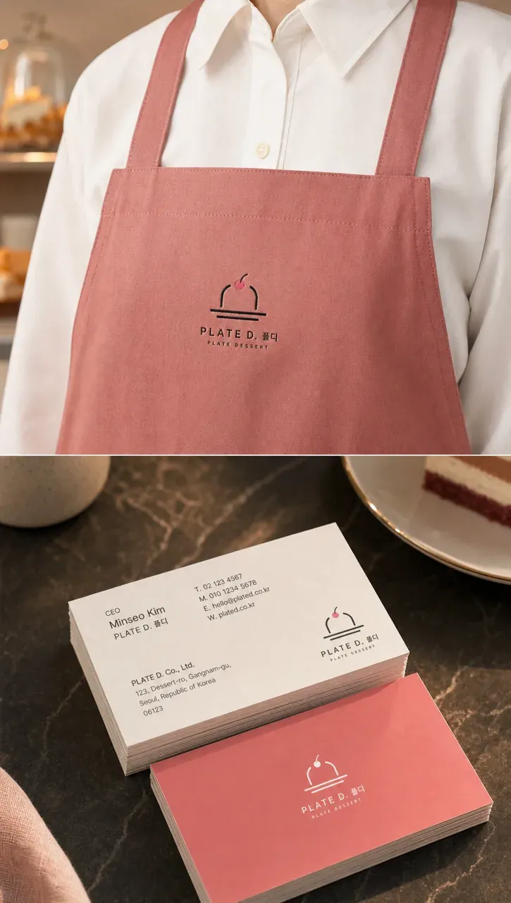 카페·베이커리 로고 디자인 — 미니멀한 조합형 카페 로고 브랜드 시스템