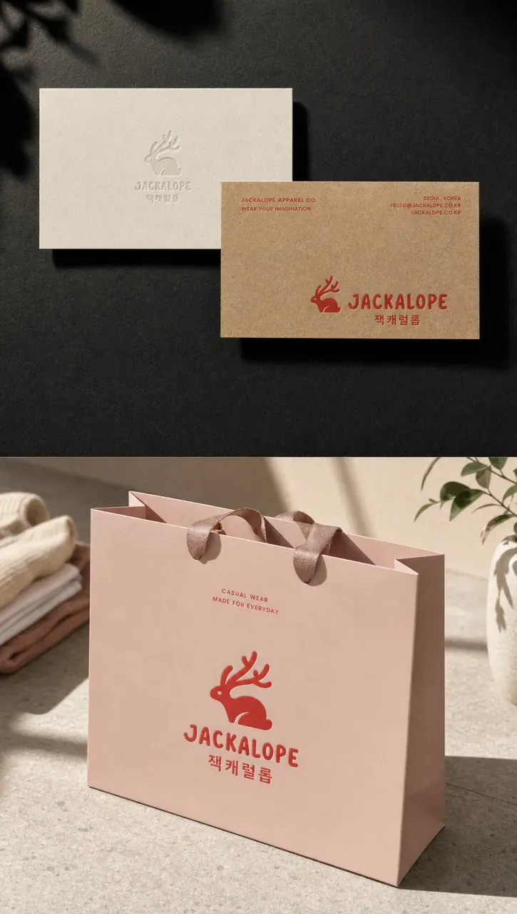 패션·의류 로고 디자인 — 캐주얼 정신에 담은 신비로움 패션 브랜드 로고 브랜드 시스템