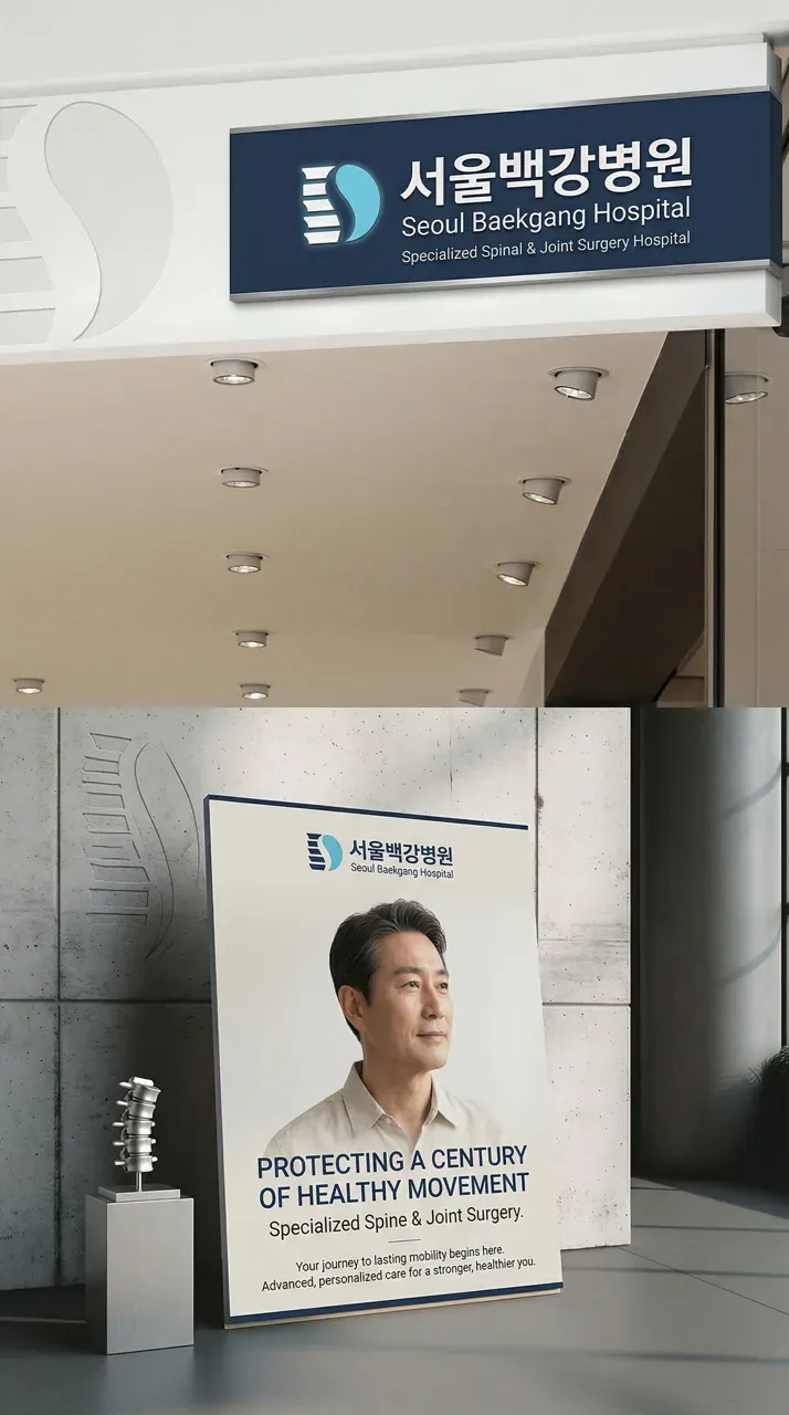 병원·의원 로고 디자인 — 백세까지 믿고 맡길 수 있는 병원 로고 브랜드 시스템