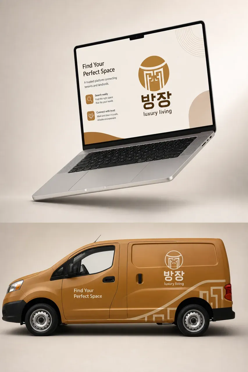 금융·부동산 로고 디자인 — 신뢰할 수 있는 공간 연결의 심볼 금융·부동산 기업 로고 브랜드 시스템