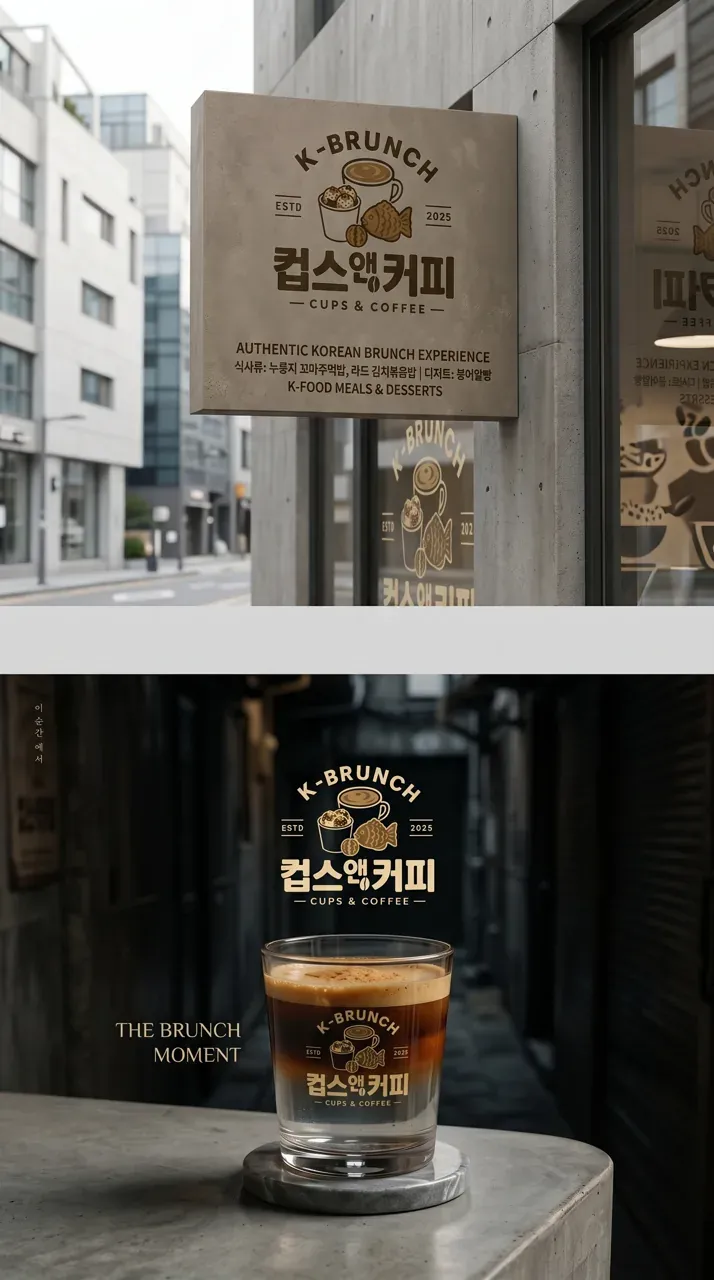 카페·베이커리 로고 디자인 — 한눈에 알아보는 K브런치 맛집 카페 로고 브랜드 시스템