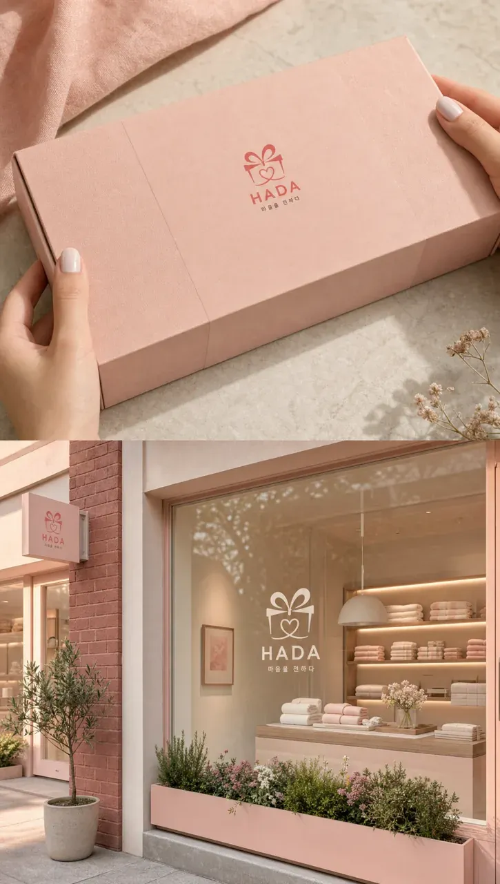제조·유통 로고 디자인 — 손 닿는 일상의 따뜻함 제조·유통 기업 로고 브랜드 시스템