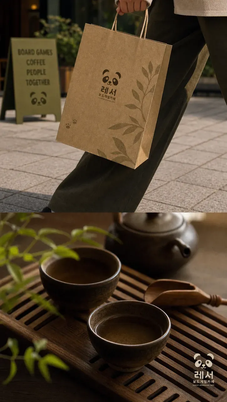 카페·베이커리 로고 디자인 — 마주 보는 소통 카페 로고 브랜드 시스템