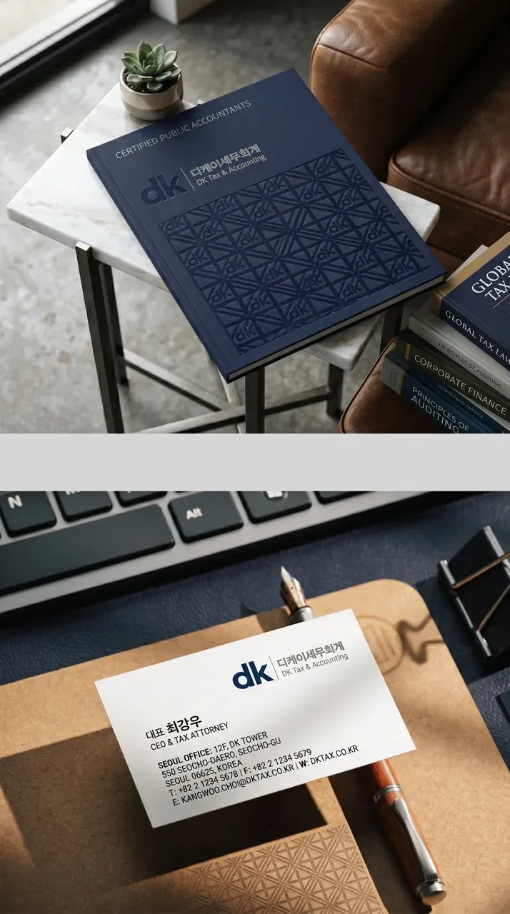법률·세무·특허 로고 디자인 — 고객이 한눈에 신뢰할 수 있는 세무사 법률사무소 로고 브랜드 시스템