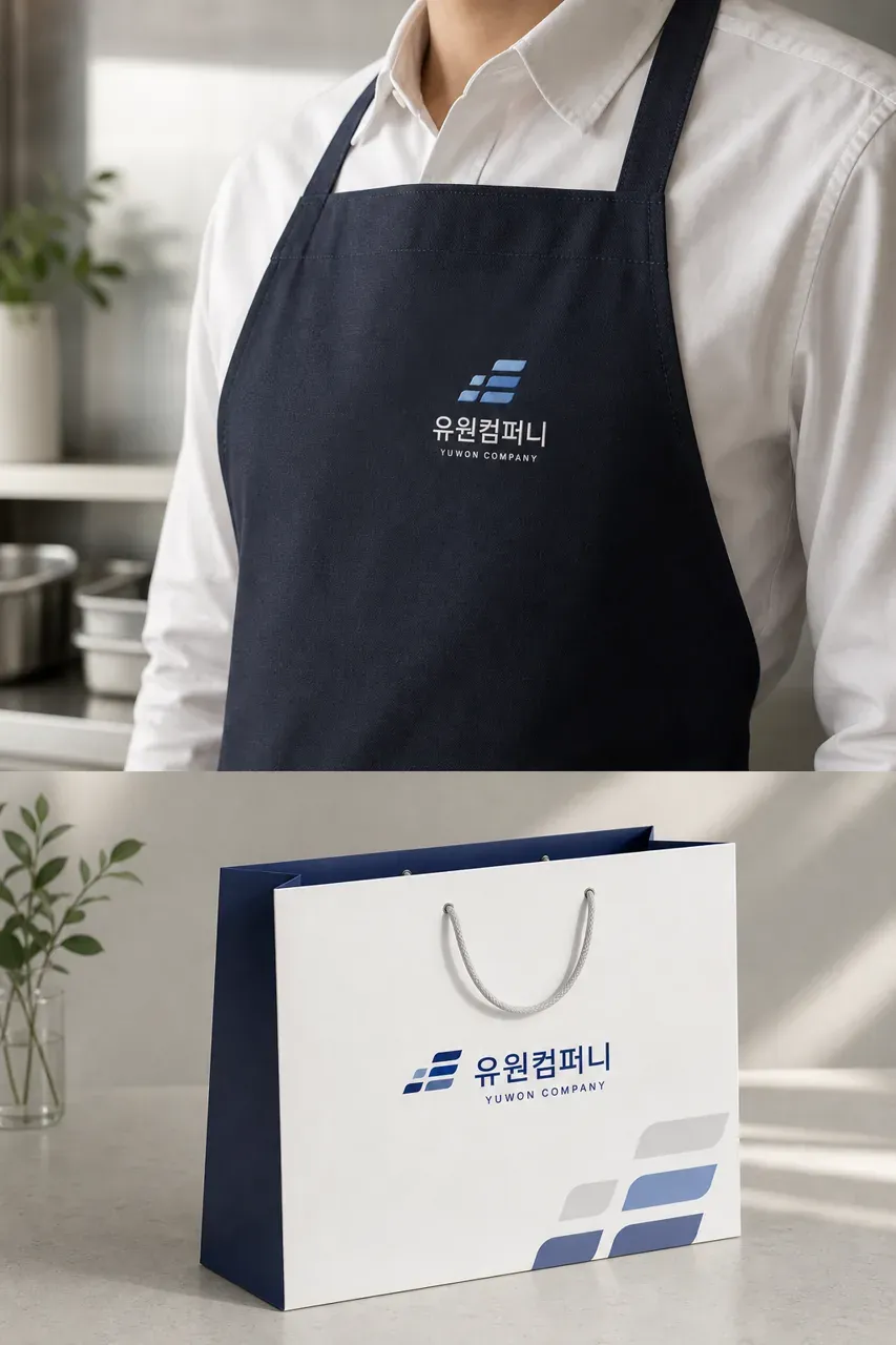제조·유통 로고 디자인 — 아이들에게 안전한 먹거리를 전하는 믿음의 연결고리 유 제조·유통 기업 로고 브랜드 시스템