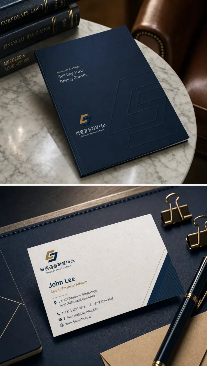 금융·부동산 로고 디자인 — 신뢰와 소통의 모던 금융·부동산 기업 로고 브랜드 시스템