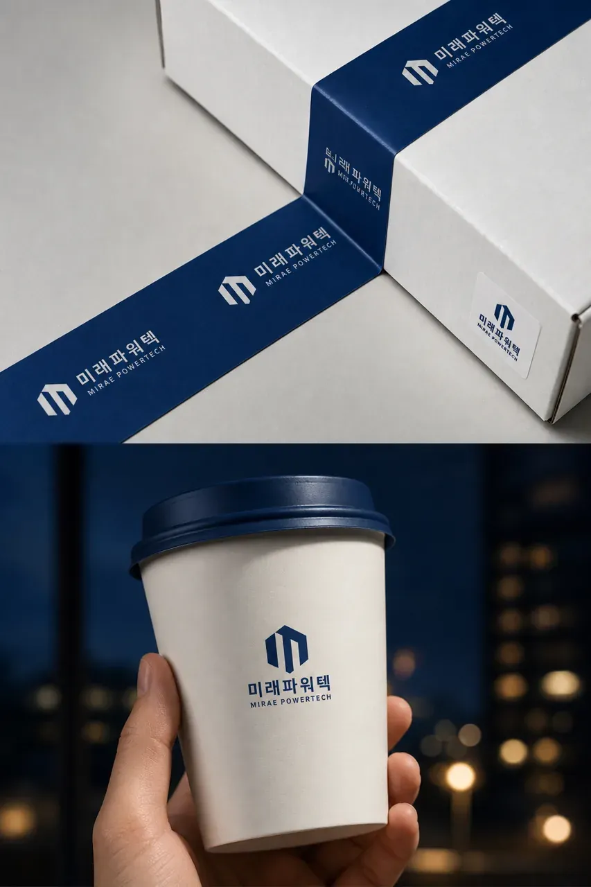 제조·유통 로고 디자인 — 혁신 에너지의 안정적 연결고리 제조·유통 기업 로고 브랜드 시스템